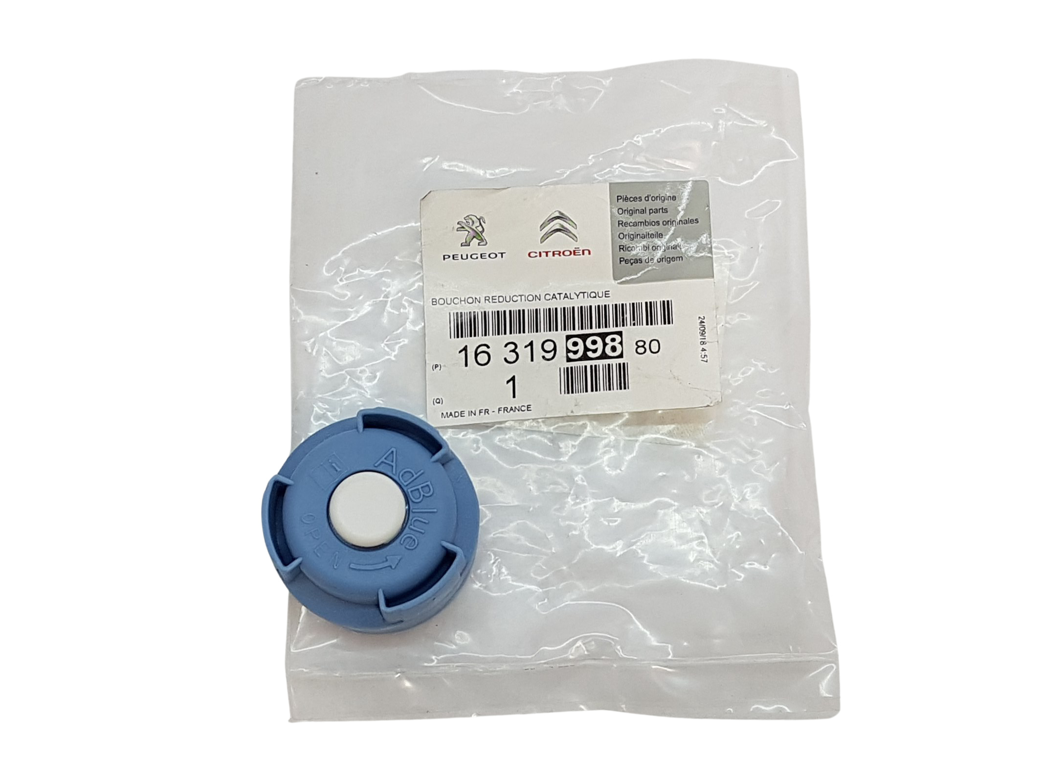 Cap, tank (urea injection) 093476838