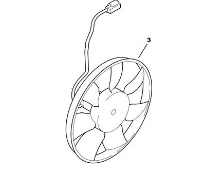 Cooling fan impeller 1253G9
