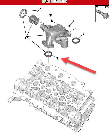 Gasket, thermostat housing 134081