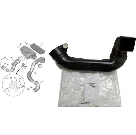 Intake hose, air filter 143443