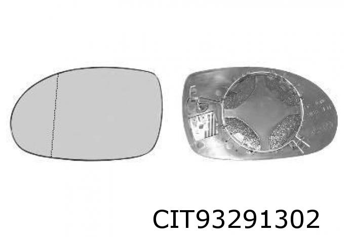 Mirror glass, wing mirror 00008151EV