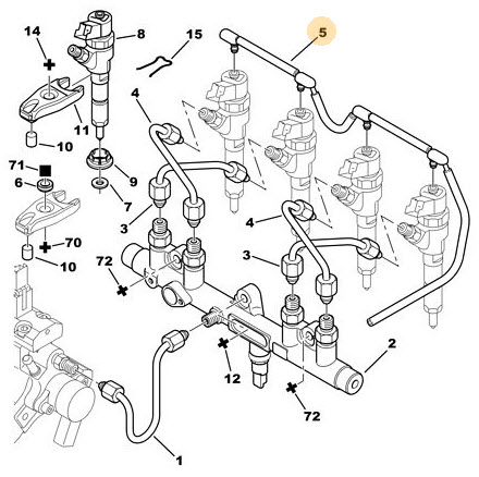 Hose, fuel leak 1573SR