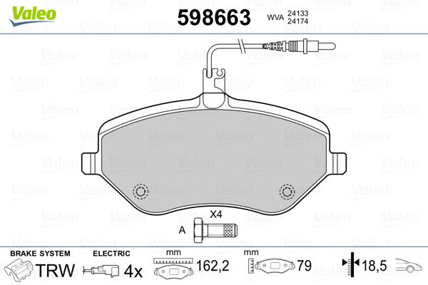 Brake pad set, disc brake 425348