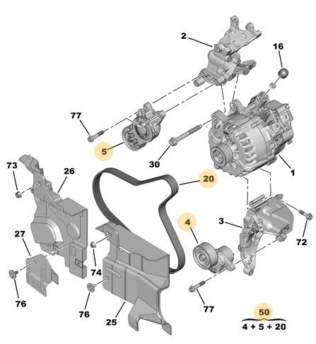 Poly V-belt set 1613255580
