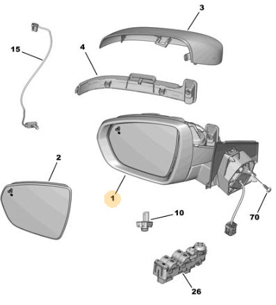 Wing mirror 1635224480