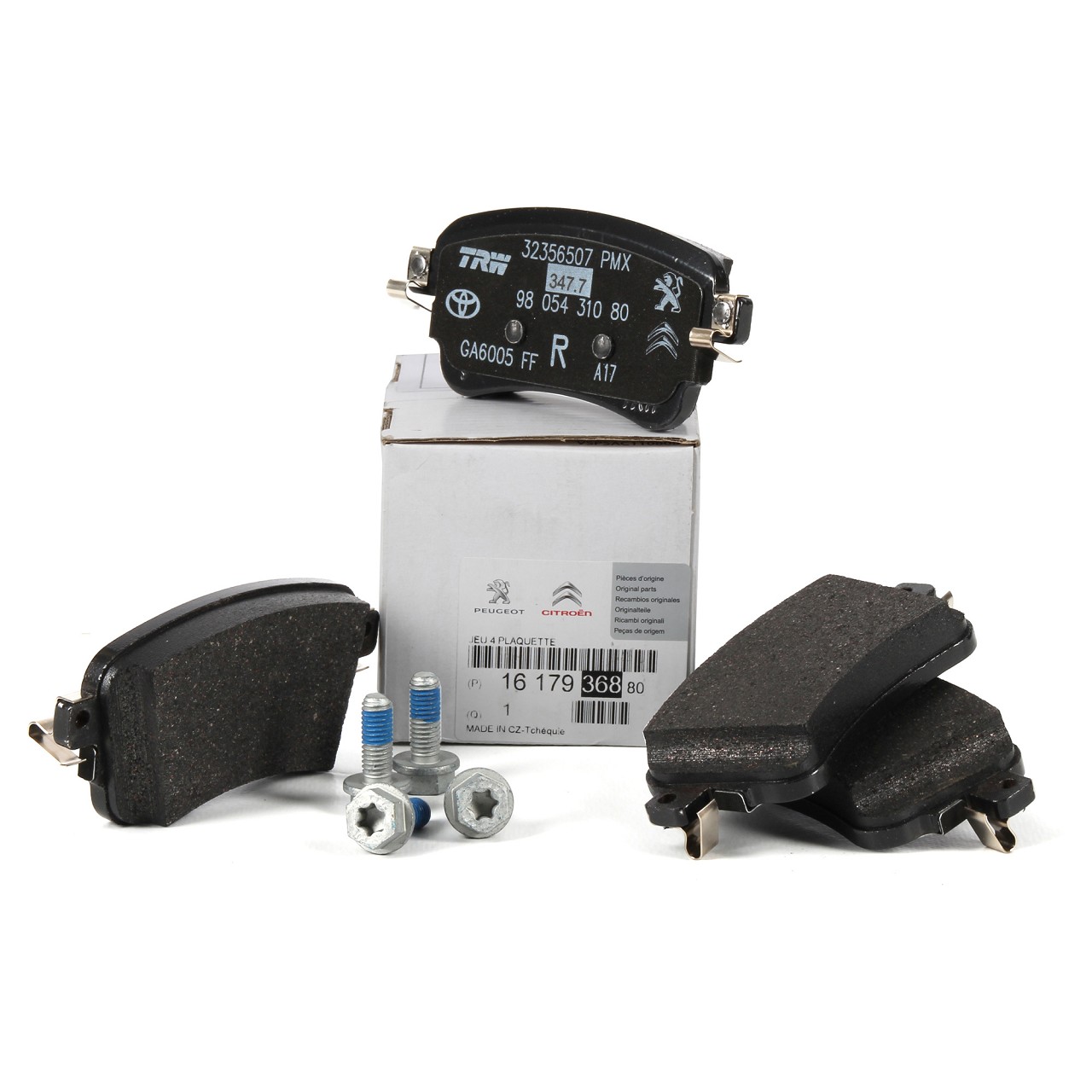 Brake pad set, disc brake 1673603880