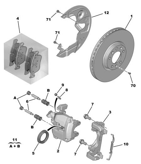 Brake pad set, disc brake 95525370