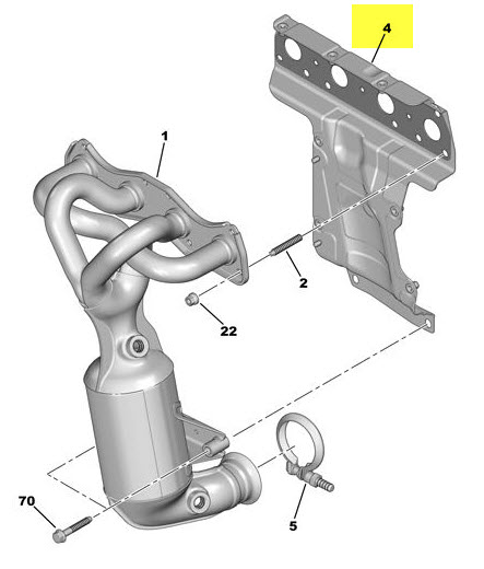 Gasket, exhaust bend 1723CH