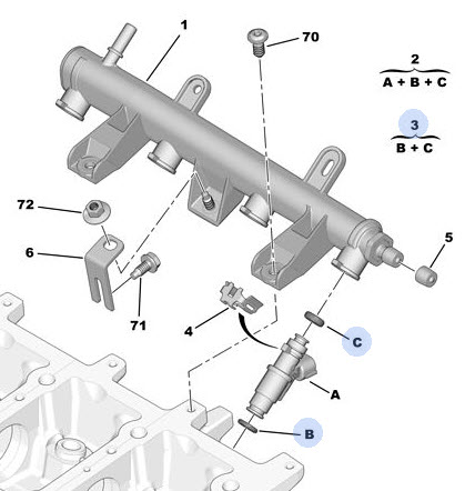 Sealing ring, atomiser 198147