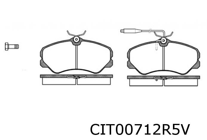Brake pad set, disc brake 95667765