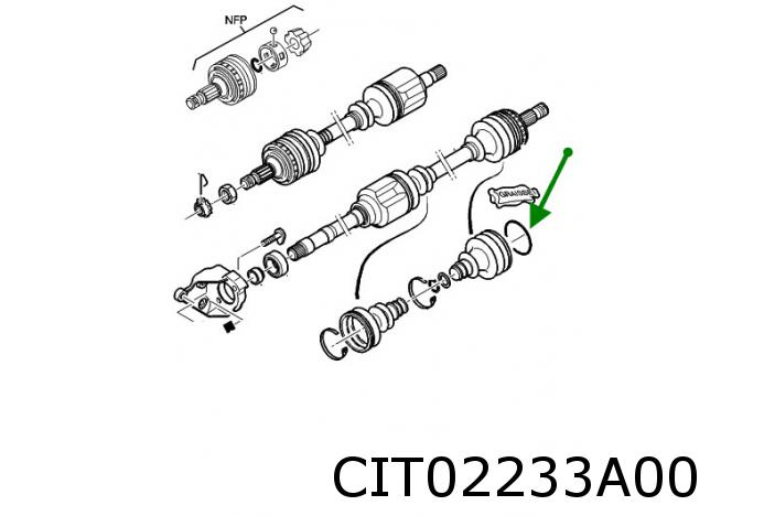 Kit de montage, soufflet d'arbre de transmission 329395