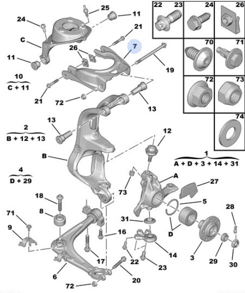 Control arm, wheel suspension 3520N8