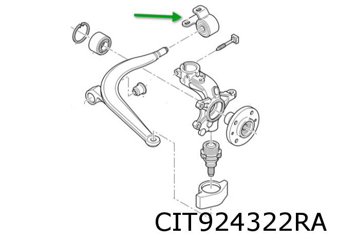 Suspension arm rubber 352382