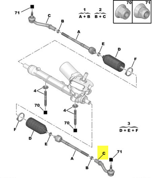 Track rod end 381762