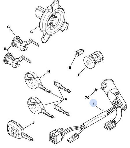 Ignition/start switch 00004162P0