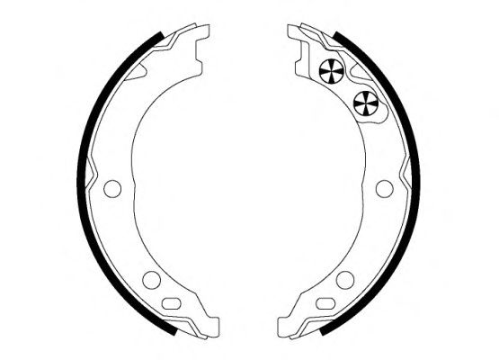 Brake shoe set, parking brake 4241N0