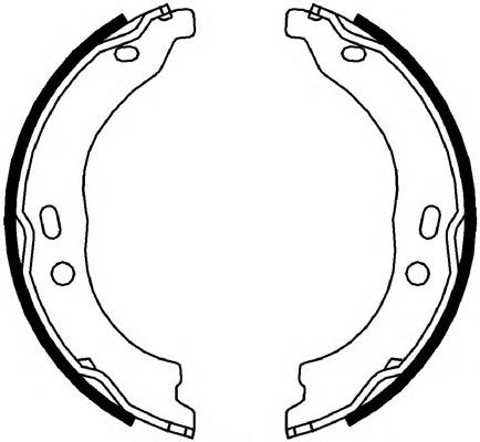 Brake shoe set, parking brake 4241N5