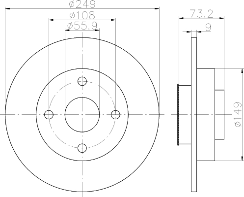 Bremsscheibe 424966