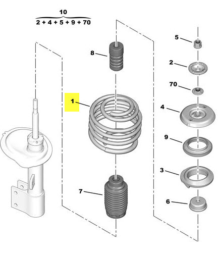 Chassis spring 5002FT