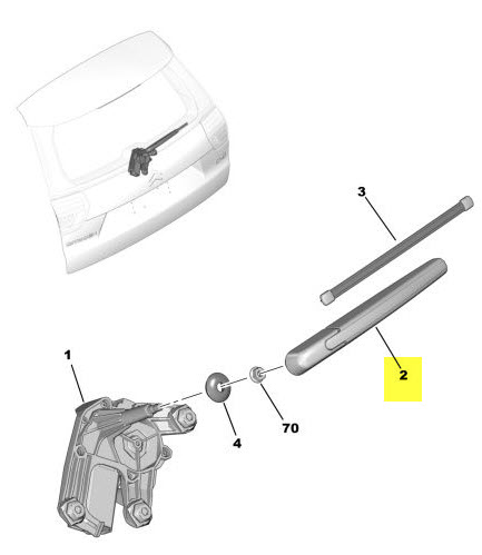 Wiper blade 6429ET