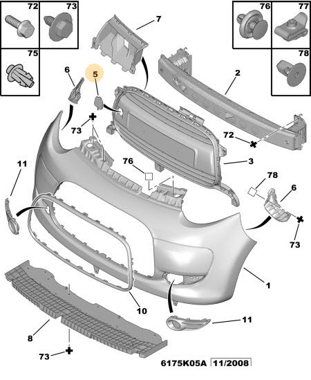 Valve, towing hook 7422A3