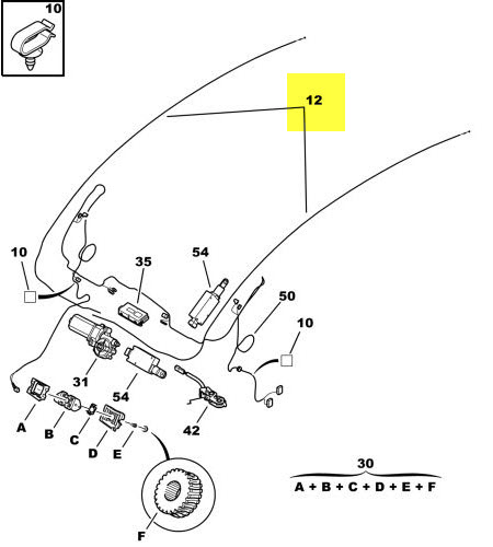 Kabel, Schiebedach 8401Z0