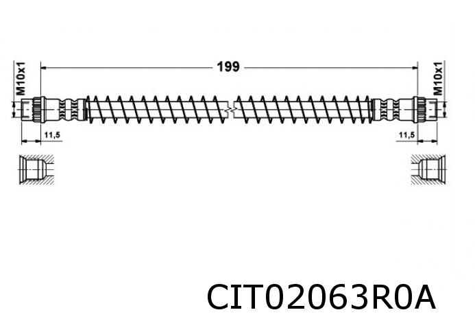 Brake hose 480657