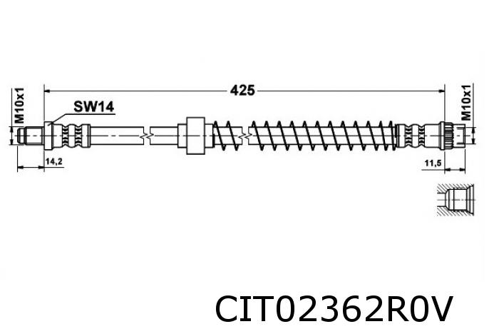 Brake hose 96124230