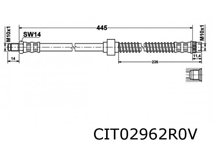 Brake hose 480685