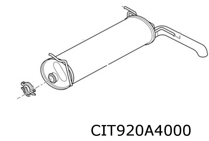 Rear silencer 96067240
