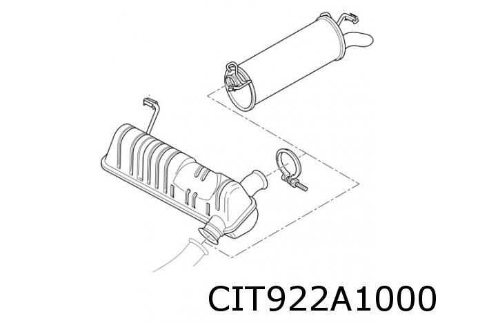 Rear silencer 90537248