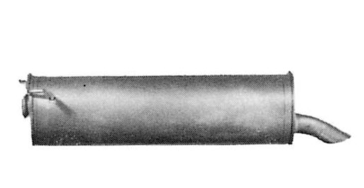 Silencieux arrière 1726H4