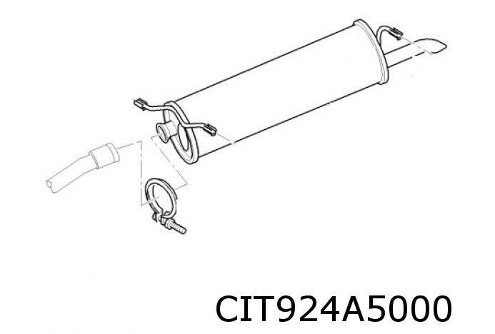 Rear silencer 1726H5