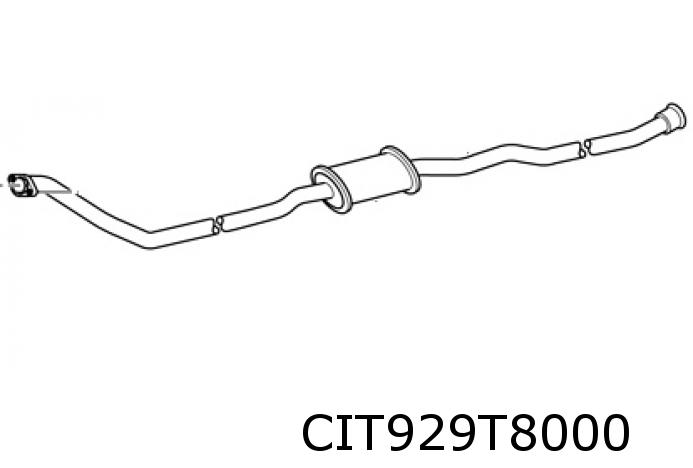 Mid-section silencer 1705P2