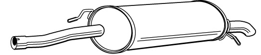 Rear silencer 1726XE