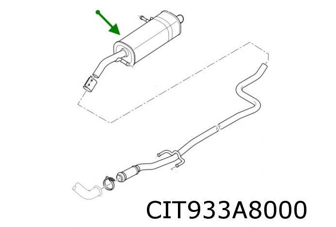 Holder, silencer 1730J8