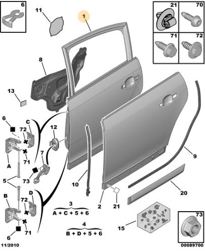 Door, bodywork 9006H8