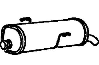 Rear silencer 173020