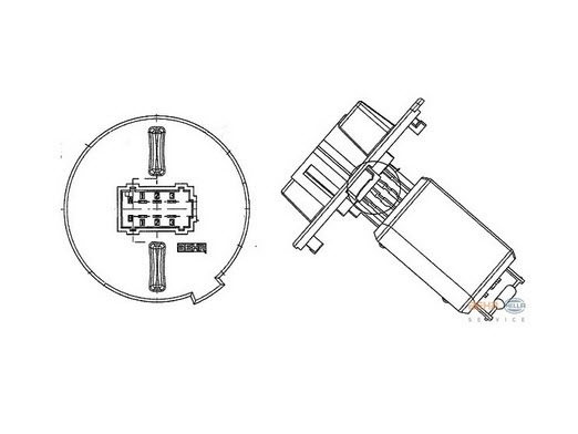 Widerstand, Innenraumventilator 6441CT