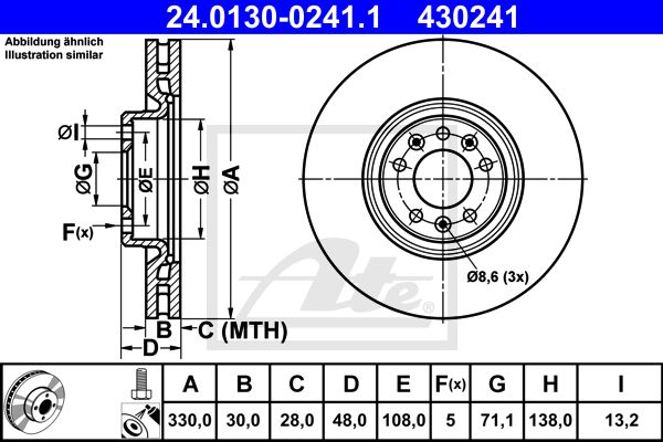 Brake disc 9804605780