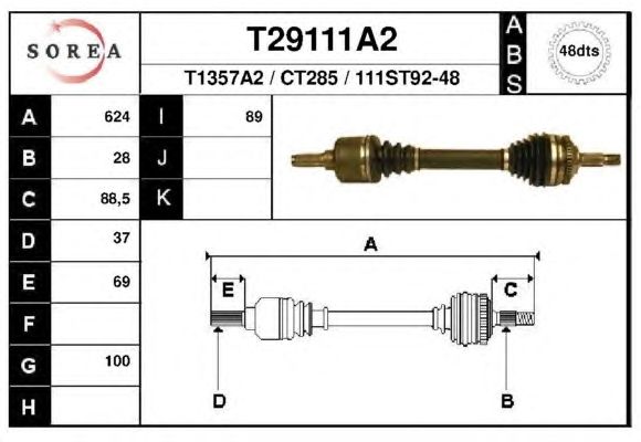 Drive shaft 32720R