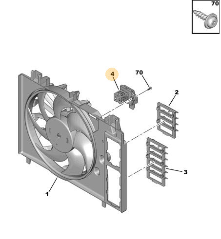 Vorwiderstand, Elektromotor (Kühlerlüfter) 1267J4