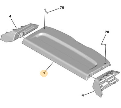 Holder, footrest 98421269ZD