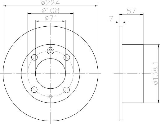 Brake disc 95661849
