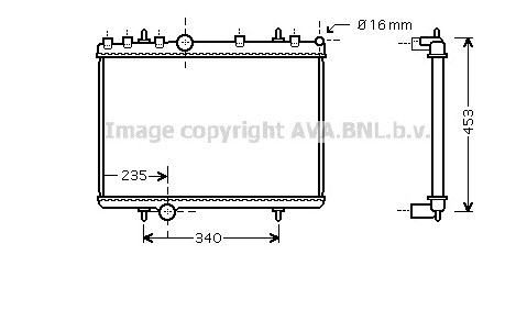 Radiateur, refroidissement du moteur 133340